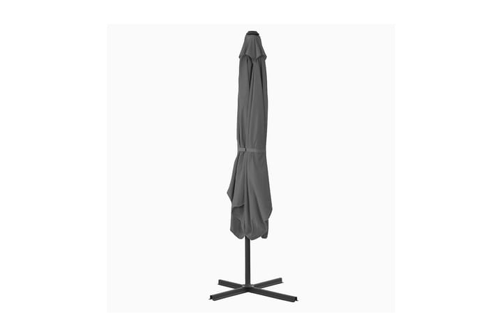 Aurinkovarjo terästanko 250x250 cm antrasiitti - Antrasiitti - Aurinkovarjo