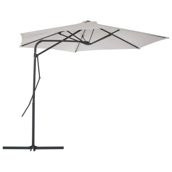 Aurinkovarjo terästanko 300 cm hiekka - Beige - Aurinkovarjo