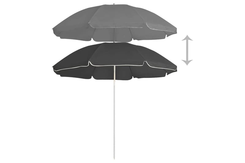 Aurinkovarjo terästanko antrasiitti 180 cm - Antrasiitti - Puutarhakalusteet - Aurinkosuoja - Aurinkovarjo