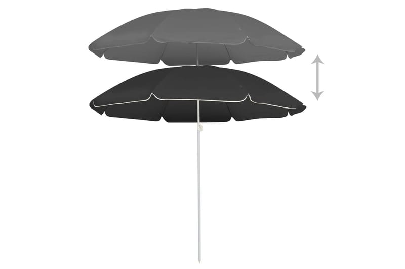 Aurinkovarjo terästanko antrasiitti 180 cm - Puutarhakalusteet - Aurinkosuoja - Aurinkovarjo