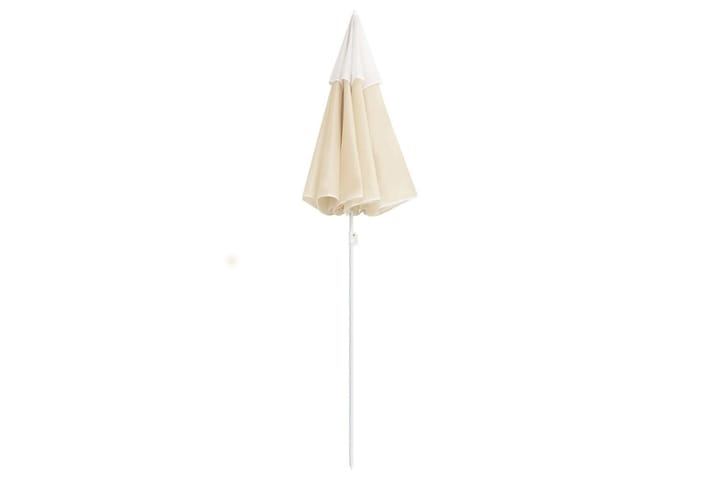 Aurinkovarjo terästanko hiekka 180 cm - Beige - Aurinkovarjo