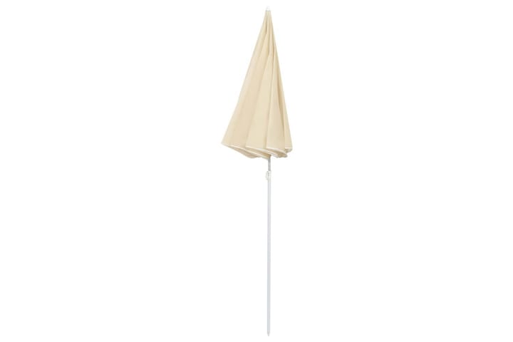 Aurinkovarjo terästanko hiekka 180 cm - Aurinkovarjo