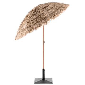 Aurinkovarjo ulos 175 cm Civetta - luonnollinen/ruskea - Puutarhakalusteet - Aurinkosuoja - Aurinkovarjo - Parvekevarjo