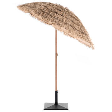 Aurinkovarjo ulos 175 cm Civetta - luonnollinen/ruskea - Puutarhakalusteet - Aurinkosuoja - Aurinkovarjo - Parvekevarjo