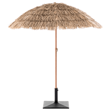 Aurinkovarjo ulos 175 cm Civetta - luonnollinen/ruskea - Puutarhakalusteet - Aurinkosuoja - Aurinkovarjo - Parvekevarjo