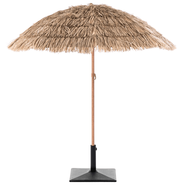 Aurinkovarjo ulos 175 cm Civetta - luonnollinen/ruskea - Puutarhakalusteet - Aurinkosuoja - Aurinkovarjo - Parvekevarjo