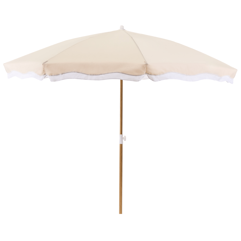 Aurinkovarjo ulos 232 cm Sestriere, beige/valkoinen/ruskea