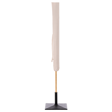 Aurinkovarjo ulos 232 cm Sestriere - beige/valkoinen/ruskea - Puutarhakalusteet - Aurinkosuoja - Aurinkovarjo - Parvekevarjo