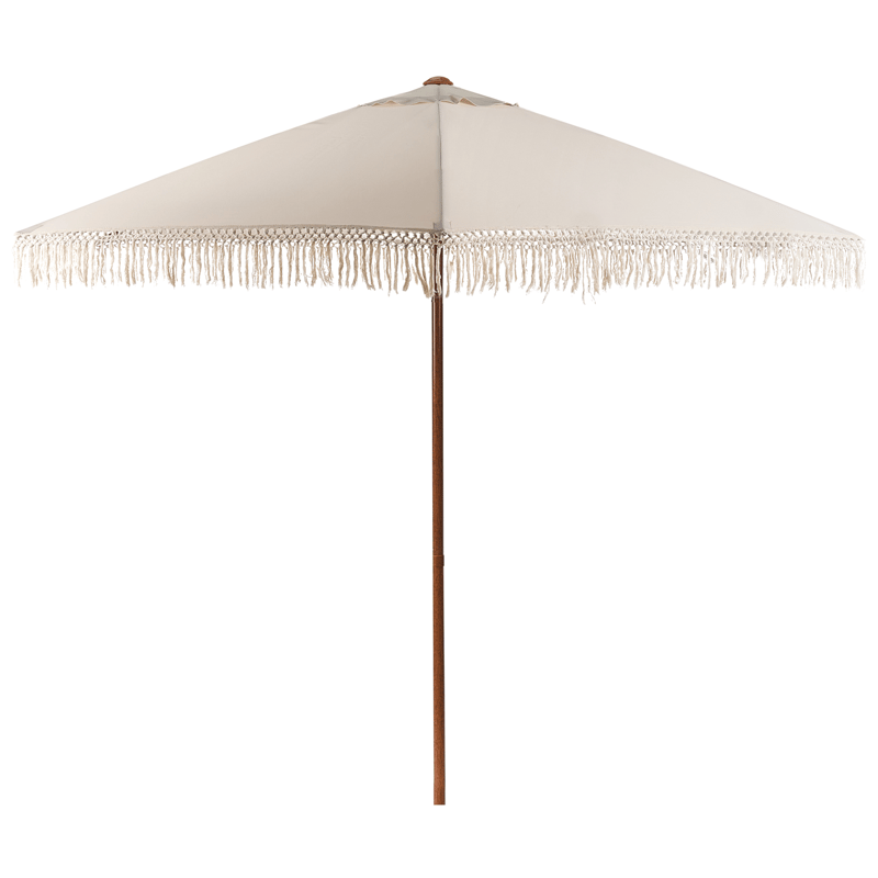 Aurinkovarjo ulos 258 cm Murasa, beige/ruskea