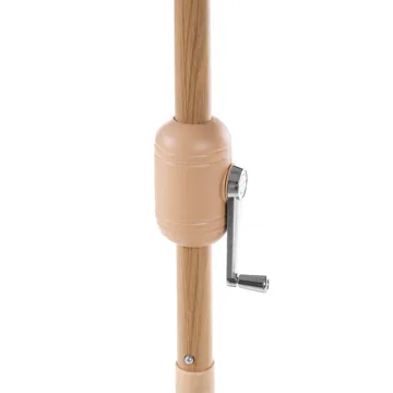 Aurinkovarjo ulos 270 cm Isolotto - beige/ruskea/musta - Puutarhakalusteet - Aurinkosuoja - Aurinkovarjo - Parvekevarjo