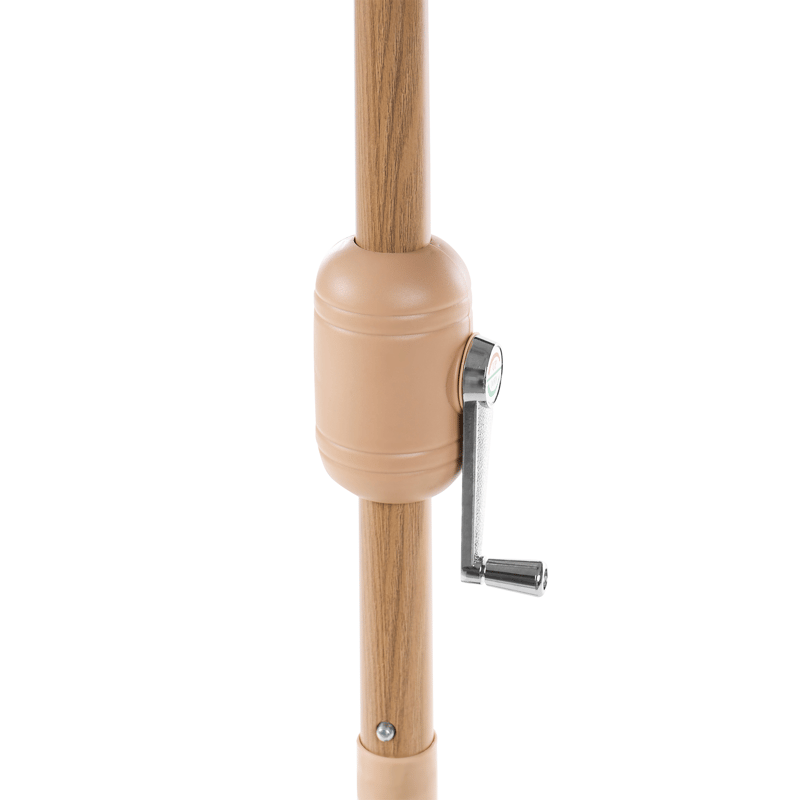 Aurinkovarjo ulos 270 cm Isolotto - harmaa/ruskea/musta - Puutarhakalusteet - Aurinkosuoja - Aurinkovarjo - Parvekevarjo