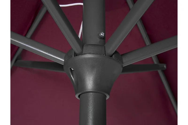 Aurinkovarjo Varese 230 cm - Punainen - Puutarhakalusteet - Aurinkosuoja - Aurinkovarjo