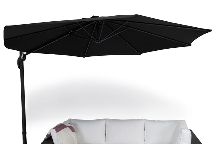 Aurinkovarjo Vienna 3 m - Musta - Aurinkovarjo