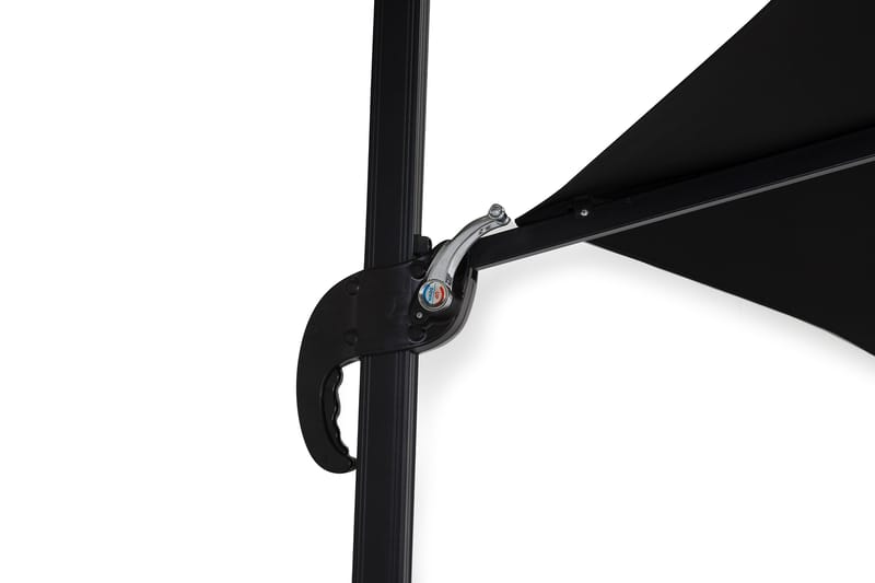 Aurinkovarjo Vienna 3 m - Musta - Puutarhakalusteet - Aurinkosuoja - Aurinkovarjo - Riippuva aurinkovarjo