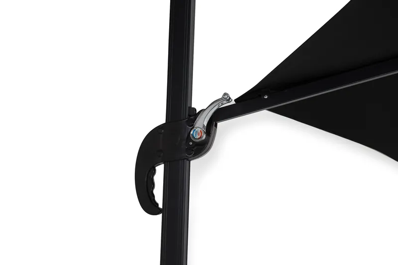 Aurinkovarjo Vienna 3 m - Musta - Puutarhakalusteet - Aurinkosuoja - Aurinkovarjo - Riippuva aurinkovarjo