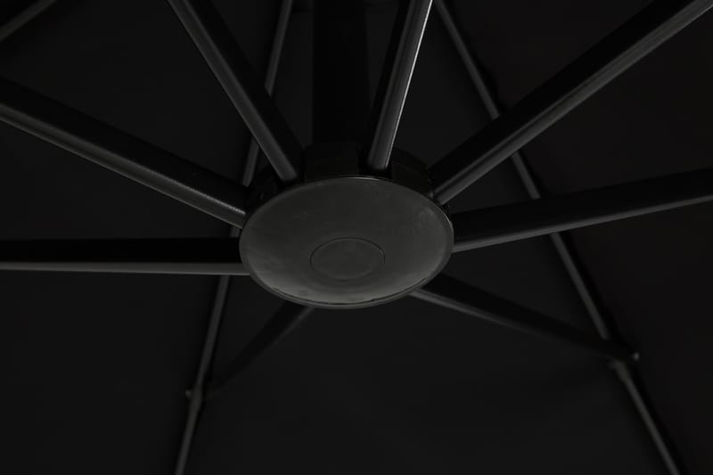 Aurinkovarjo Vienna Lyx 3,5 m - Musta - Puutarhakalusteet - Aurinkosuoja - Aurinkovarjo - Riippuva aurinkovarjo