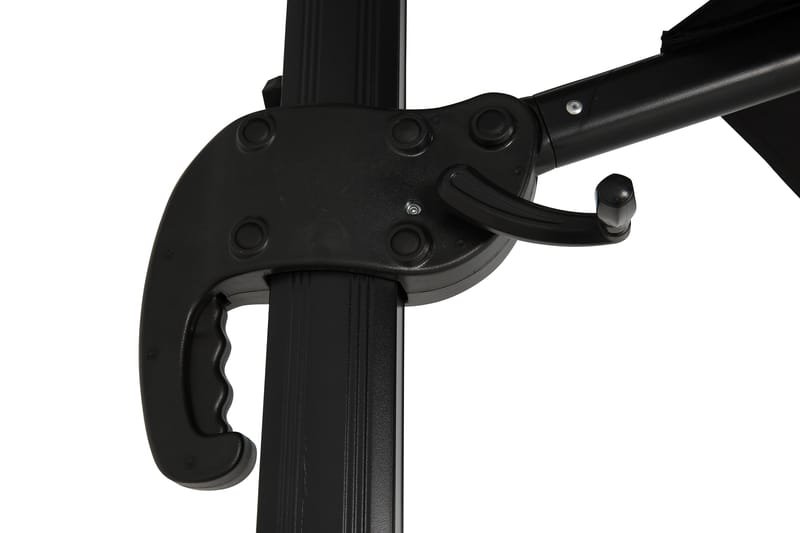 Aurinkovarjo Vienna Lyx 3,5 m - Musta - Puutarhakalusteet - Aurinkosuoja - Aurinkovarjo - Riippuva aurinkovarjo