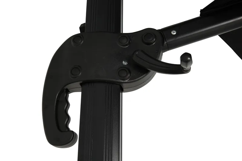 Aurinkovarjo Vienna Lyx 3,5 m - Musta - Puutarhakalusteet - Aurinkosuoja - Aurinkovarjo - Riippuva aurinkovarjo