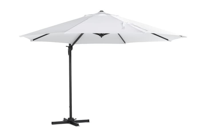 Aurinkovarjo Vienna Lyx 3,5 m - Valkoinen/Musta - Aurinkovarjo