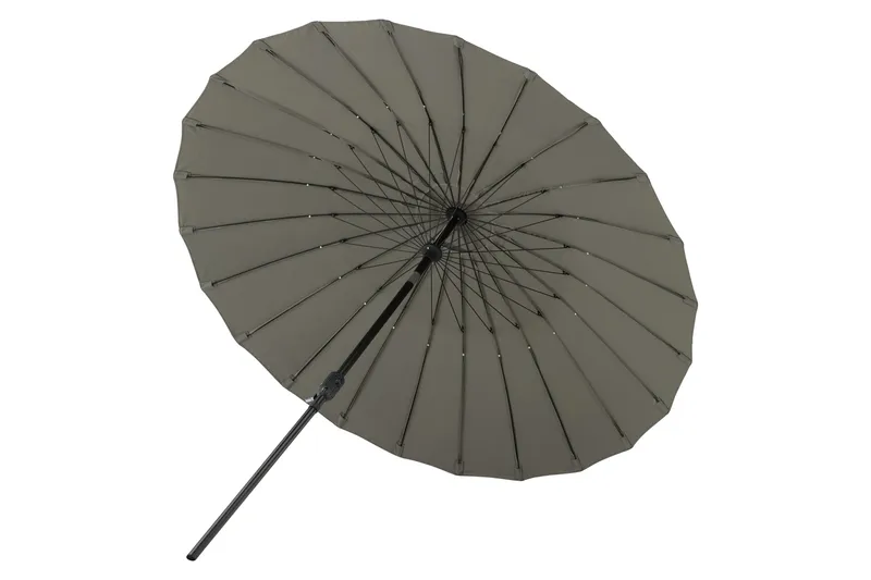 Aurinkovarjo Palmetto 270 cm - Harmaa - Puutarhakalusteet - Aurinkosuoja - Aurinkovarjo