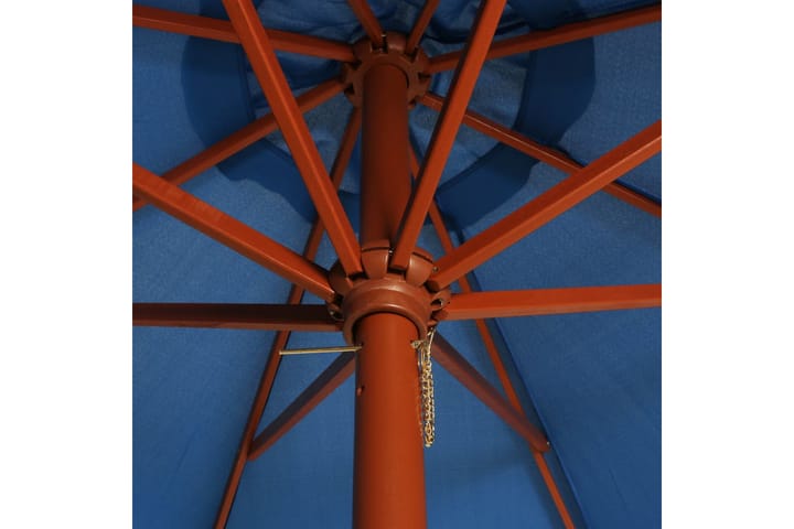 Aurinkovarjo puurunko 300x258 cm sininen - Sininen - Aurinkovarjo