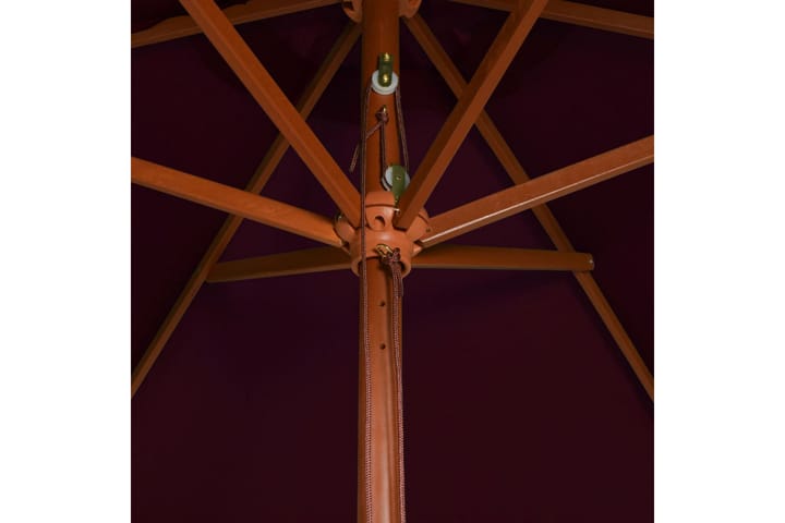 Aurinkovarjo puurunko viininpunainen 200x300 cm - Aurinkovarjo