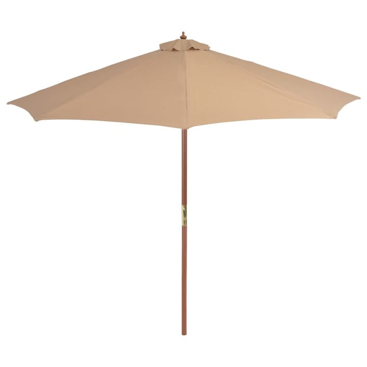 Aurinkovarjo puurunko 300 cm ruskeanharmaa - Ruskea - Aurinkovarjo