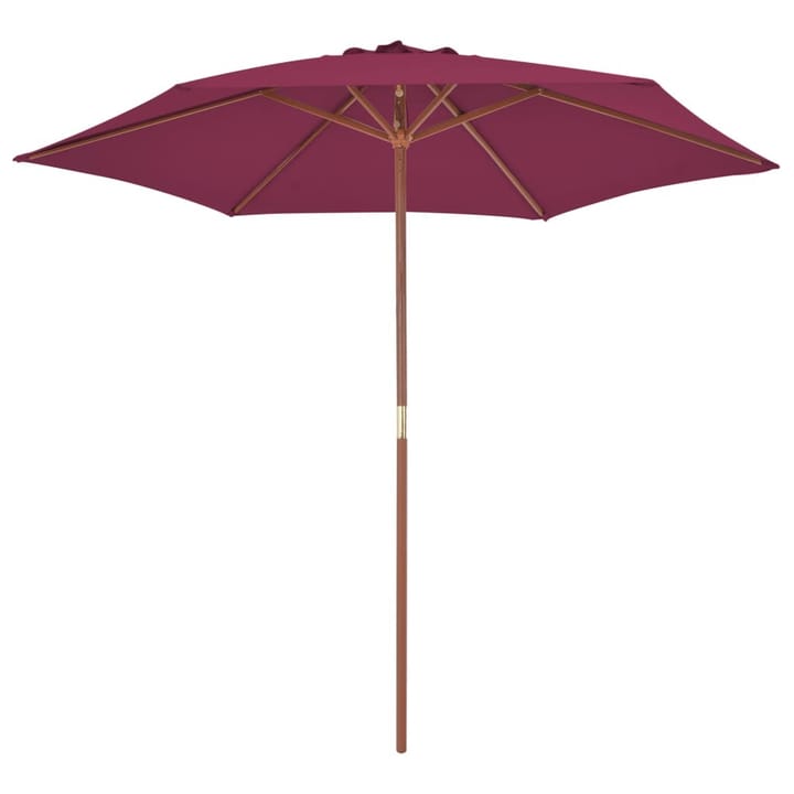 Aurinkovarjo puurunko 270 cm viininpunainen - Punainen - Aurinkovarjo