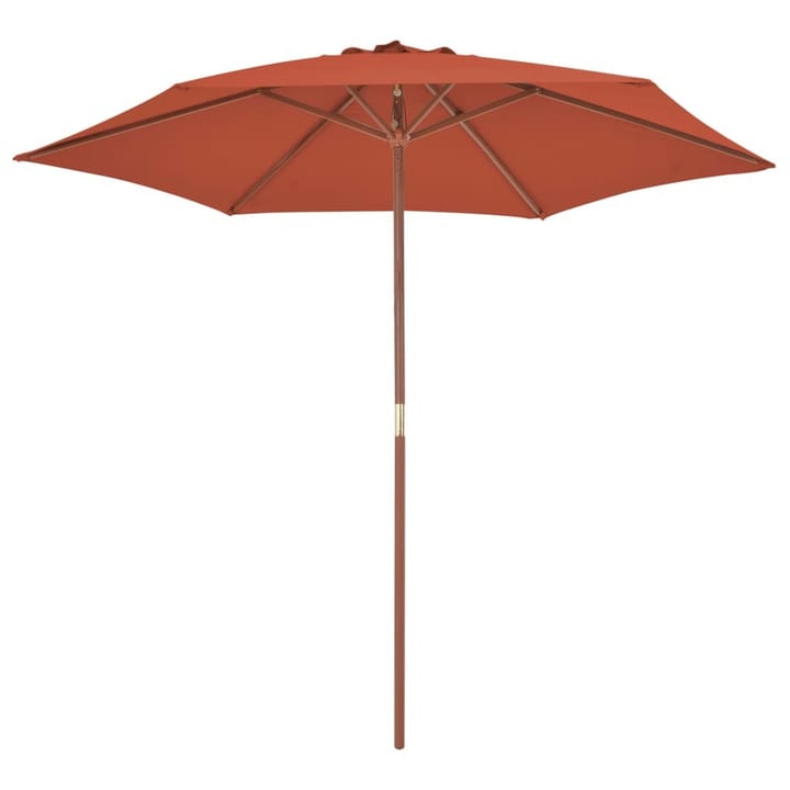 Aurinkovarjo puurunko 270 cm terrakotta - Oranssi - Aurinkovarjo