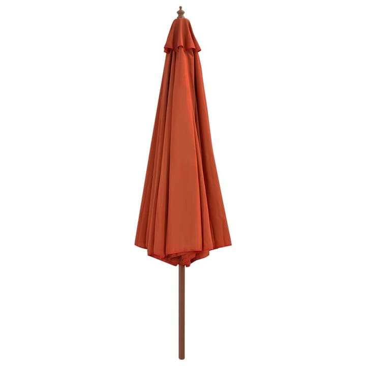 Aurinkovarjo puurunko 350 cm terrakotta - Ruskea - Aurinkovarjo