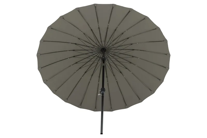 Aurinkovarjo Palmetto 270 cm - Harmaa - Puutarhakalusteet - Aurinkosuoja - Aurinkovarjo