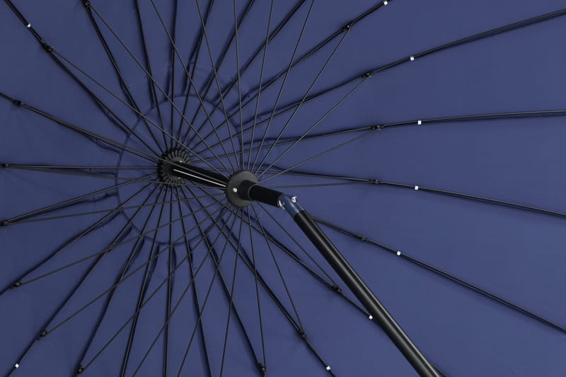 Aurinkovarjo Palmetto 270 cm Sininen - Sininen - Puutarhakalusteet - Aurinkosuoja - Aurinkovarjo