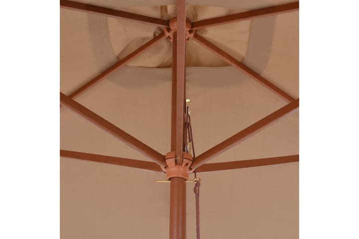 Aurinkovarjo puurunko 200x300 cm harmaanruskea - Ruskea - Aurinkovarjo