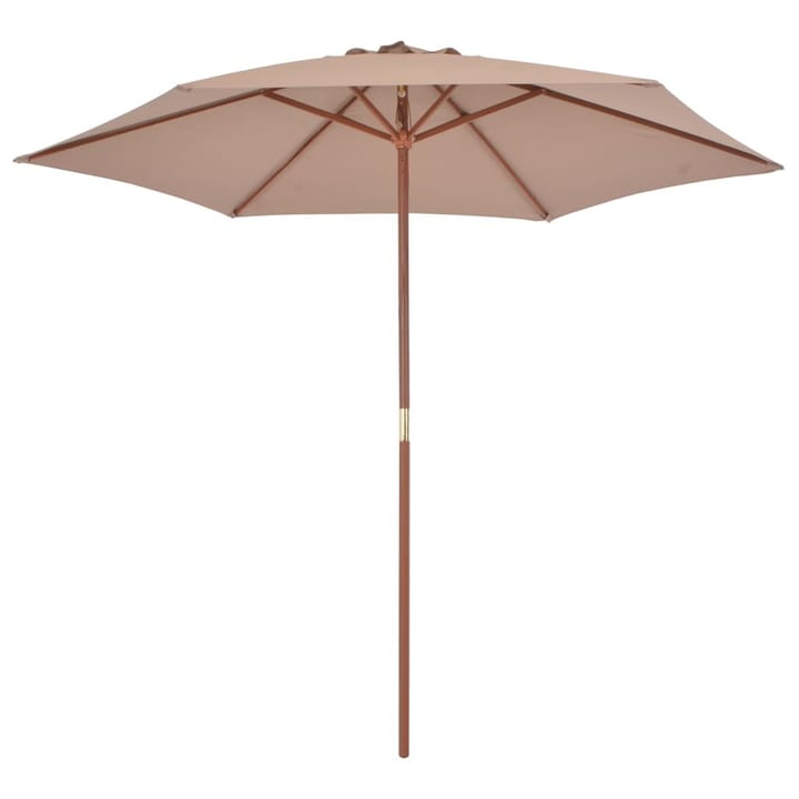 Aurinkovarjo puurunko 270 cm ruskeanharmaa - Ruskea - Aurinkovarjo