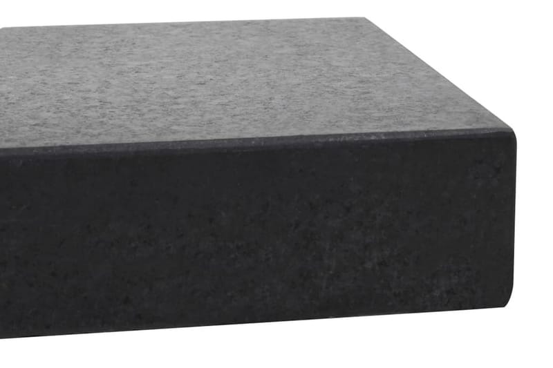 Aurinkovarjon jalka graniitti 25 kg suorakaide musta - Musta - Puutarhakalusteet - Aurinkosuoja - Aurinkovarjo - Aurinkovarjon jalka