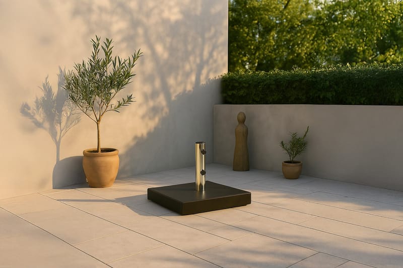 Aurinkovarjon paino Stathera - Musta - Puutarhakalusteet - Aurinkosuoja - Aurinkovarjo - Aurinkovarjon jalka