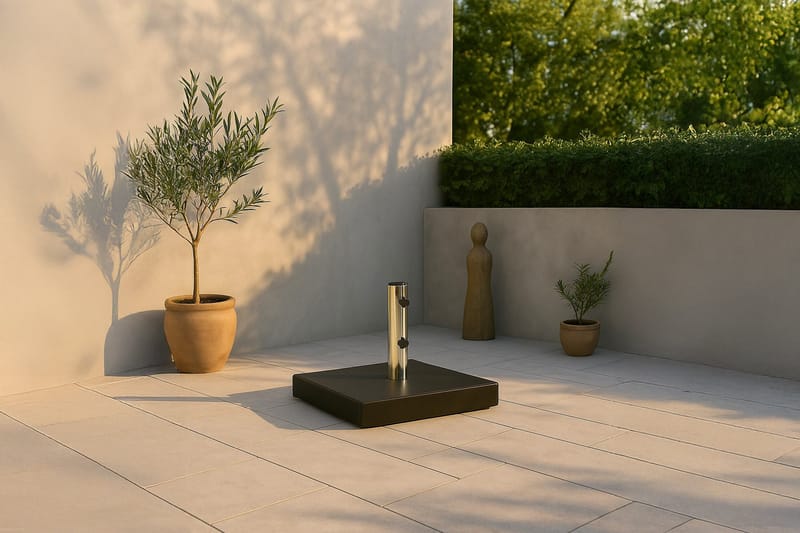 Aurinkovarjon paino Stathera - Musta - Puutarhakalusteet - Aurinkosuoja - Aurinkovarjo - Aurinkovarjon jalka