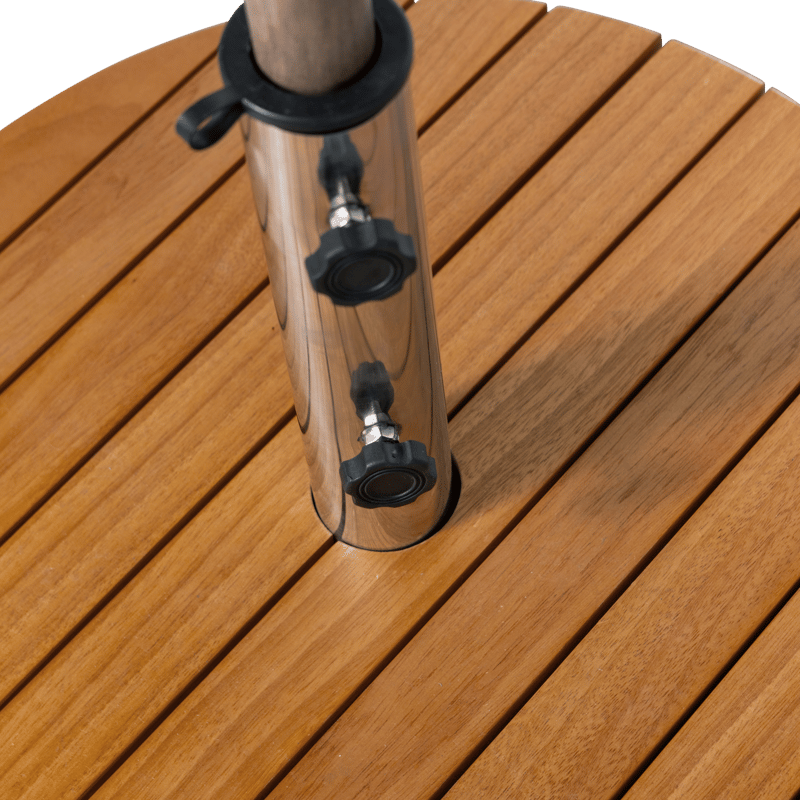 Aurinkovarjon jalka Monica 49 cm - Luonnonväri - Puutarhakalusteet - Aurinkosuoja - Aurinkovarjo - Aurinkovarjon jalka