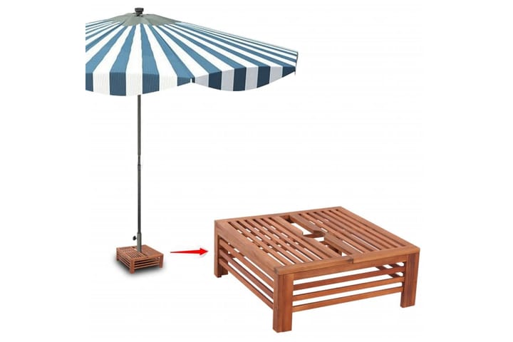 Puinen Aurinkovarjotelineen suoja - Ruskea - Aurinkovarjon jalka