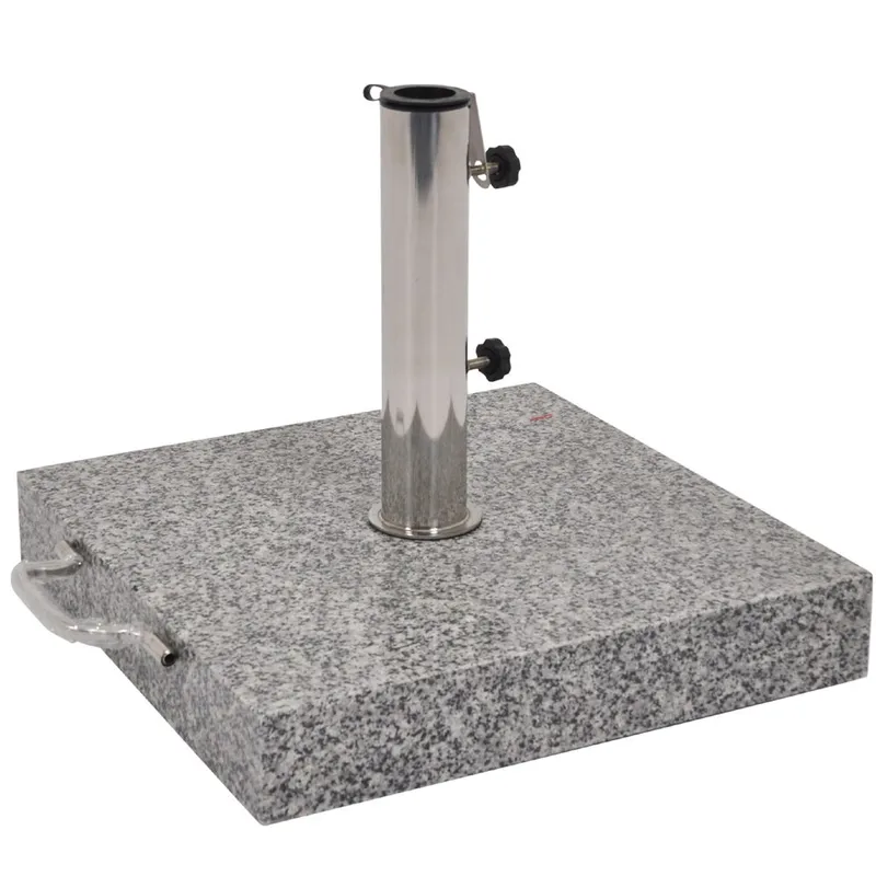 Aurinkovarjon jalka ulkokäyttöön graniitti 60, Vaaleanharmaa