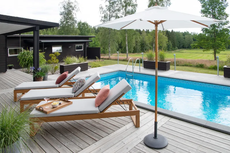 Aurinkovarjon jalusta Hillerstorp - Harmaa - Puutarhakalusteet - Aurinkosuoja - Aurinkovarjo - Aurinkovarjon jalka