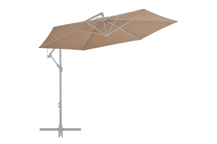 Aurinkovarjon vaihtokangas harmaanruskea 300 cm - Aurinkovarjo