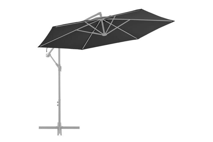 Aurinkovarjon vaihtokangas musta 300 cm - Aurinkovarjo