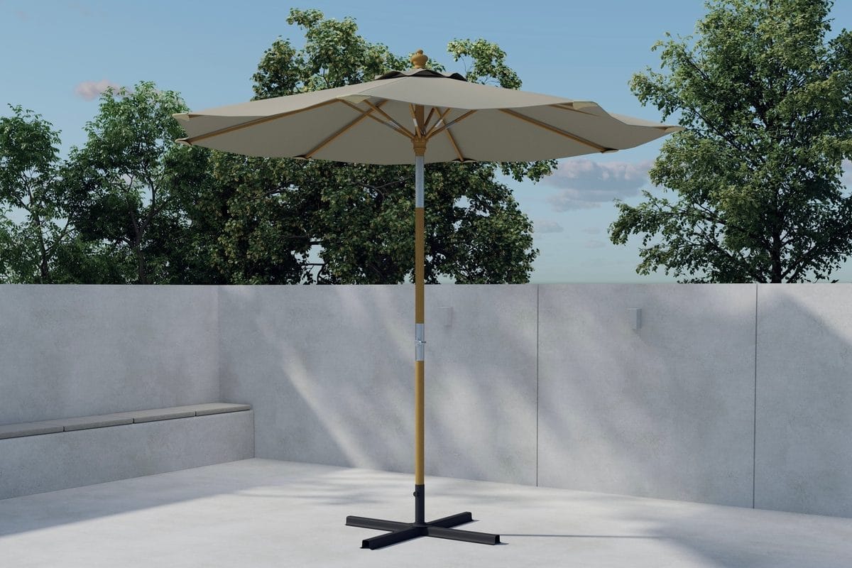 Cerox päivänvarjo 270 cm ulkokäyttöön - Beige
