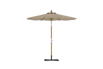 Cerox päivänvarjo 270 cm ulkokäyttöön - Beige - Puutarhakalusteet - Aurinkosuoja - Aurinkovarjo - Aurinkovarjo bali