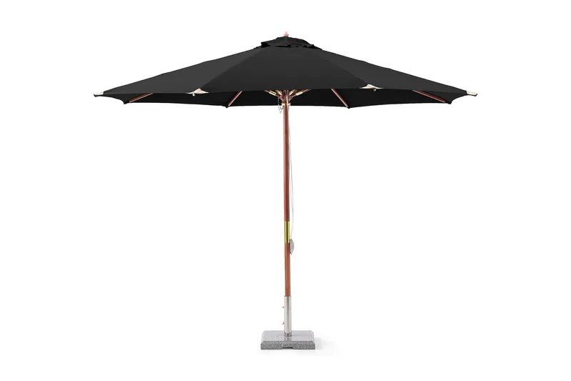 Hillerstorp ylellinen puinen aurinkovarjo 335 cm, Musta