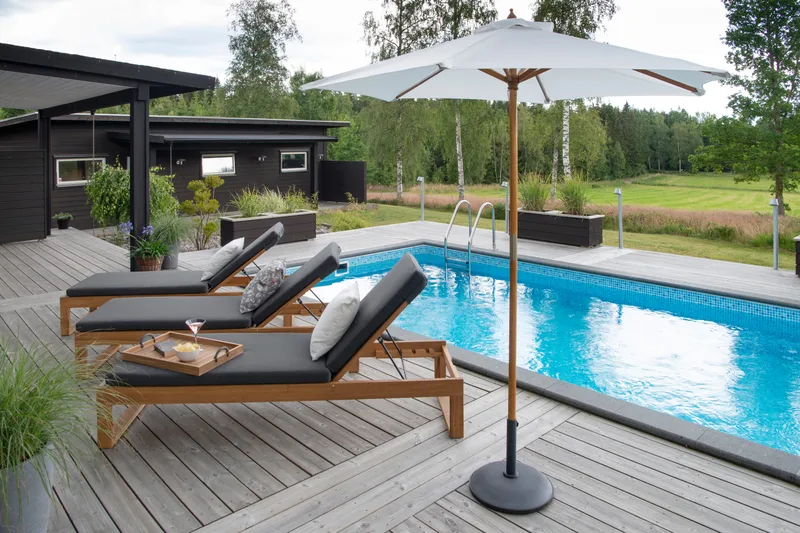 Hillerstorp-parasollijalka - Harmaa - Puutarhakalusteet - Aurinkosuoja - Aurinkovarjo - Aurinkovarjon jalka