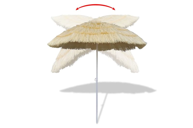 Kallistettava Aurinkovarjo Hawaii Tyyli - Beige - Puutarhakalusteet - Aurinkosuoja - Aurinkovarjo - Rantavarjo