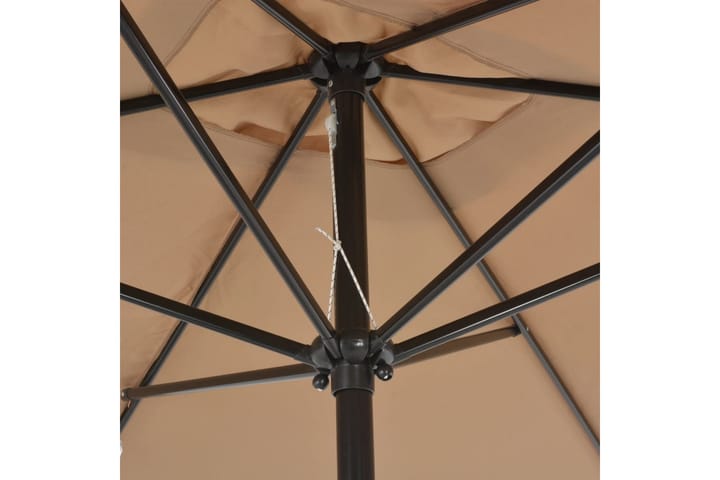 Aurinkovarjo metallirunko 300x200 cm harmaanruskea - Ruskea - Aurinkovarjo