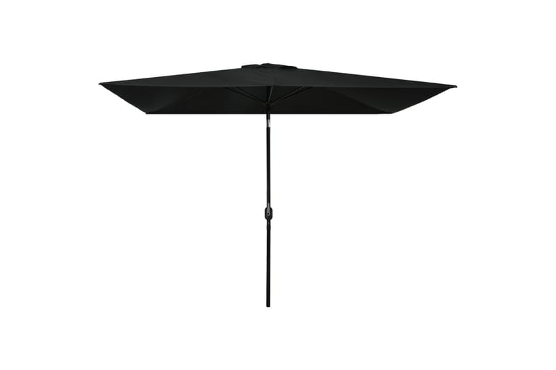 Aurinkovarjo metallirunko 300x200 cm musta - Musta - Puutarhakalusteet - Aurinkosuoja - Aurinkovarjo